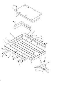 Heater Box Diagram and Parts List for AK2H30E4-P1143719NE  Amana Cooktop