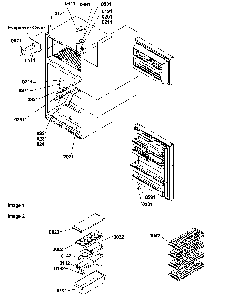 Door Hinges And Accessories Diagram and Parts List for HT600W-P1319401WW  Amana Refrigerator