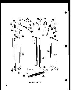 Interior Parts Diagram and Parts List for SRN22G-A-P60201-17WA  Amana Refrigerator