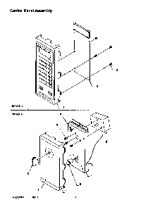 Control Panel Assembly Diagram and Parts List for SNAC700D-SNAC700D  Amana Microwave