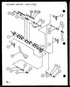 Hardware Diagram and Parts List for PTC12400EC P9872429R Amana Air Conditioner