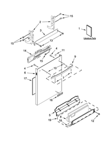 Part Location Diagram of W10709335 Whirlpool HANDLE