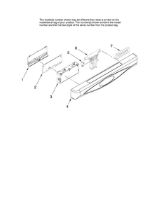 Control Panel Parts Diagram and Parts List for MDB5601AWS2  Maytag Dishwasher