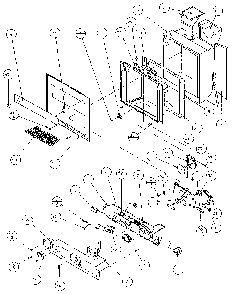 Ice And Water Cavity Diagram and Parts List for 36271-P1121802W  Amana Refrigerator