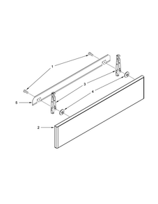 Drawer Parts Diagram and Parts List for JDS1750CES0  Jenn-Air Range