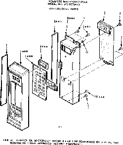 Control Panel Parts Diagram and Parts List for 5658778410  Kenmore Microwave
