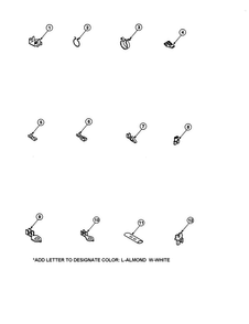 Terminals Diagram and Parts List for CW8413W2-PCW8413W2B  Crosley Washer