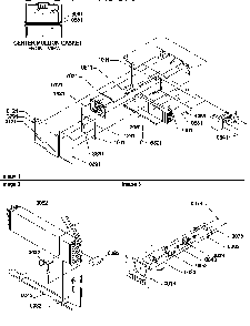 Evaporator And Fan Motor Assemblies Diagram and Parts List for TZI18V2E-P1319001WE  Amana Refrigerator