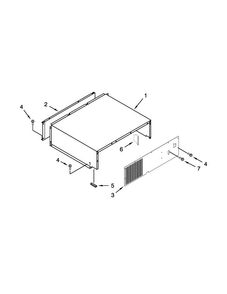 Top Grille And Unit Cover Parts Diagram and Parts List for JB36NXFXLW04  Jenn-Air Refrigerator
