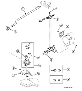 Gas Valve Assy Diagram and Parts List for SSG009QF  Speed Queen Dryer