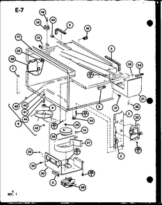 Blower/antenna Diagram and Parts List for CRR-1220 P76333-3M Amana Microwave