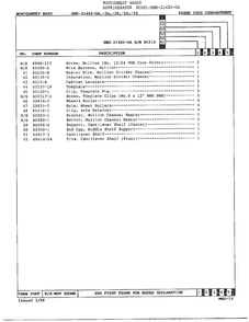 Fresh Food Compartment Page 3 Diagram and Parts List for 21482-OA  Admiral Refrigerator