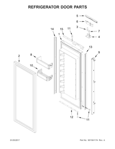 Part Location Diagram of W10578270 Whirlpool BIN-CNTLVR