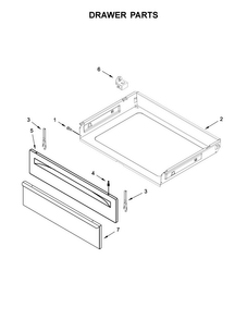 Drawer Parts Diagram and Parts List for ACR4503SFW0  Amana Range