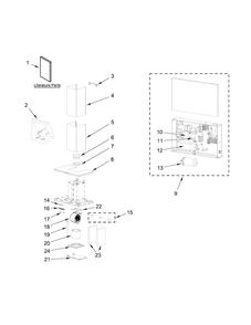 Part Location Diagram of W10711014 Whirlpool LIGHT