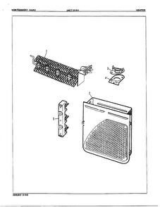 Heater Diagram and Parts List for 7368A  Norge Dryer