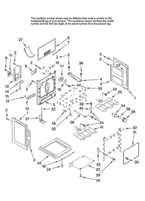 Chassis Parts Diagram and Parts List for MERH865RAB15  Maytag Range