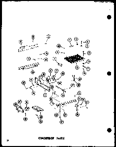 Condensor Parts Diagram and Parts List for SRI-22E-A-P74870-11WA  Amana Refrigerator