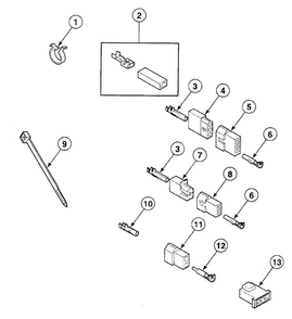 Terminals Diagram and Parts List for SSEZ17WF1500  Speed Queen Dryer