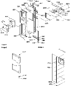 Interior Freezer Door Diagram and Parts List for SRDE25TPE-P1190314WE  Amana Refrigerator