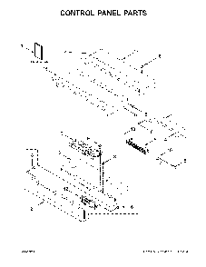 Control panel parts Diagram and Parts List for MEW9530FZ04  Maytag Wall Oven