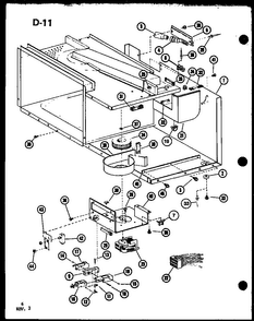 Section 5 Diagram and Parts List for CRRL-5C P75590-4M Amana Microwave