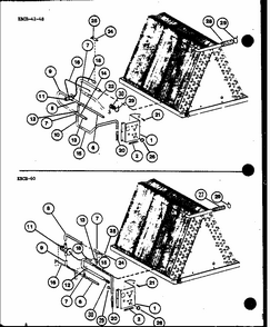 (ebch4210ma/p9999501c) (ebch6010ma/p9999503c) Diagram and Parts List for D67777-1 P67777-1 Amana Air Conditioner