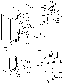 Cabinet Back Diagram and Parts List for SRDE327S3E-P1307103WE  Amana Refrigerator