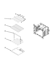 Internal Oven Parts Diagram and Parts List for MEW7627AS02  Maytag Wall Oven
