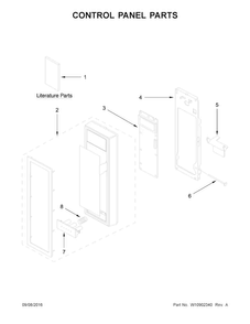 Part Location Diagram of W10872671 Whirlpool BRKT-LATCH