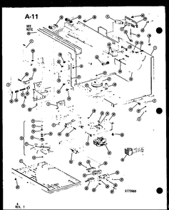 Antenna/hardware Diagram and Parts List for CRR-5B P75175-2M Amana Microwave