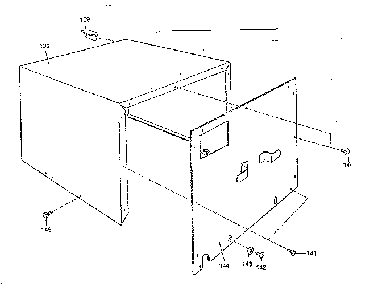 Cabinet Assembly Diagram and Parts List for 5629907410  Kenmore Microwave