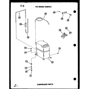 Compressor Parts Diagram and Parts List for 113-3NE P54975-37R Amana Air Conditioner
