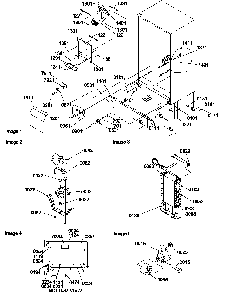 Drain Systems, Rollers, And Evaporator Assy Diagram and Parts List for SRD528VW-P1320402WW  Amana Refrigerator