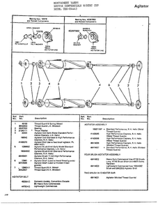 Hoover Convertible Agitator Diagram and Parts List for U4443  Hoover Upright Vacuum