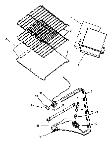 Oven Components Diagram and Parts List for SBP22AA5-P1142981NL  Amana Range