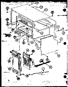 Timer/wire Harness Diagram and Parts List for RR-1225 P76333-2M Amana Microwave