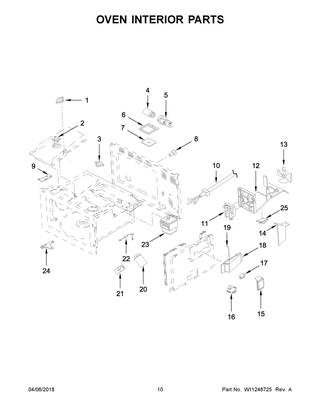 Part Location Diagram of W11248704 Whirlpool SENSOR