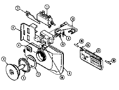 Rinse Aid & Soap Dispenser Diagram and Parts List for DWU9921AAM  Maytag Dishwasher