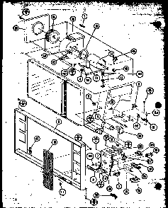 Section 4 Diagram and Parts List for MVH-1020-P76647-3M  Amana Microwave