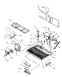 Machine Compartment Diagram and Parts List for SPD22NL-P1181306WL  Amana Refrigerator