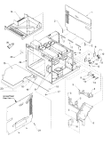 CHASSIS ASSEMBLY PARTS Diagram and Parts List for WDYRC P1198621M Amana Microwave