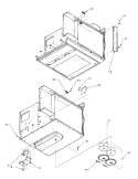 CHASSIS ASSEMBLY PARTS 4 Diagram and Parts List for KFC1 P1198622M Amana Microwave