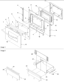DOOR (ACL200 GRILL FOR ALL AGSD'S) Diagram and Parts List for AGDS902W* P1133392N Amana Cooktop