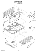 Part Location Diagram of WP3400924 Whirlpool Retainer, Push-in (8)