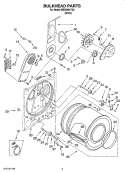 Part Location Diagram of 8577233 Whirlpool Housing, Blower