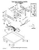 TOP AND CONSOLE PARTS Diagram and Parts List for MDG22PNAGW0  Maytag Dryer
