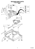 MACHINE BASE PARTS Diagram and Parts List for NTW5100TQ0  Amana Washer