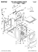 Part Location Diagram of 8540329 Whirlpool SCREW