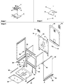 Cabinet Diagram and Parts List for ARTC8600E P1143434NE Amana Range